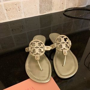 Gold miller sandals